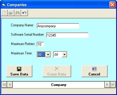 Company Name Name of your company Software Serial Number Required to use Edge Software. Given to you by a FireKing phone technician during the product activation process.