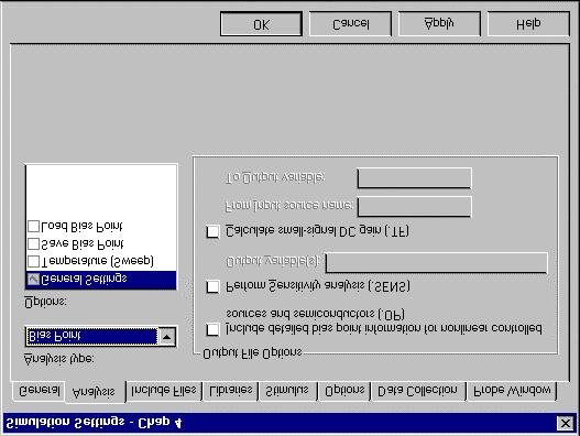 DC Bias Simulation To start the simulation process, open the PSpice menu. The first choice available is New Simulation Profile. Left-click on it and the following window will appear.