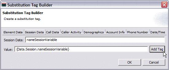 dialog - Entering the Session Data and Value fields Chapter 4.