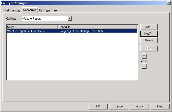 Figure 4-223 Scheduling a CallType to Run This completes the ICM configuration necessary to invoke the ICM routing script, to have the ICM routing script invoke the CVP