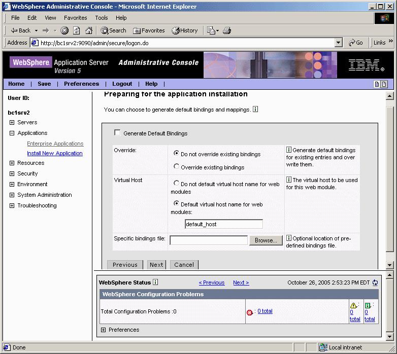 Figure 2-23 Application pre-installation configuration Screenshot reprinted by permission from Microsoft Corporation Step 4.