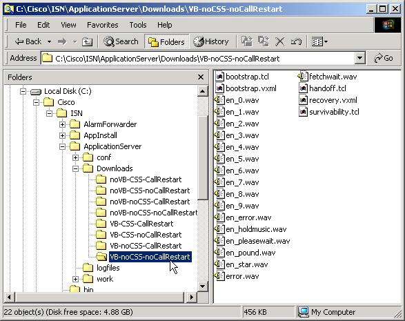 Figure 3-28 Files which must be downloaded to the gateway Screen shot reprinted by permission from