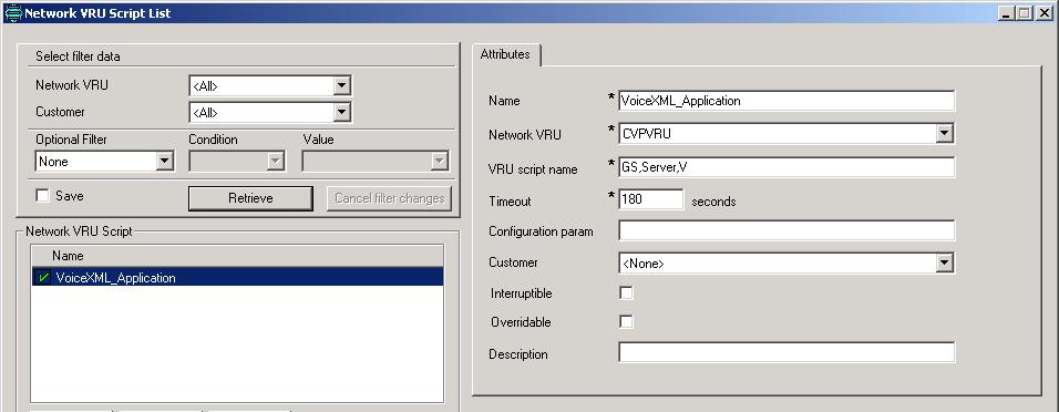 VRU Script to invoke CVP VoiceXML Server