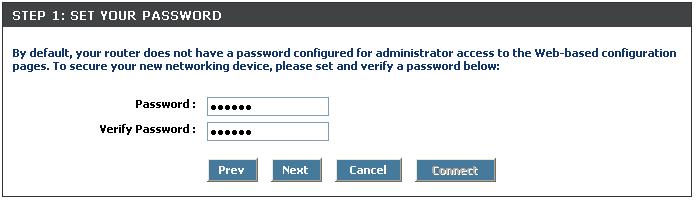 Section 3 - Configuration Create a new password
