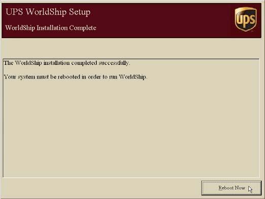 15. When installation completes, the WorldShip Installation Complete window appears.