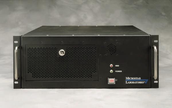 2. Hardware Configuration Figure 1. Front and back view of the DAPserver. Note that the expansion boards in the Eurocard subrack can vary.
