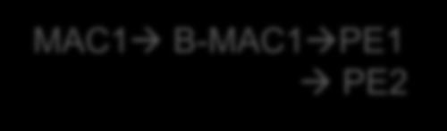 Aliasing PBB-EVPN I can reach B-MAC1 I can reach MAC1 via B-MAC1 MAC1 B-MAC1 Challenge: How to load-balance traffic towards a multihomed device across multiple PEs when MAC addresses are learnt by