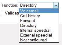 user External speedial Call to an .