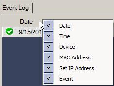 Tool operations 4.2 Working with the Device table and Event Log Working with the Event Log The SIMATIC Automation tool displays the Event Log in the window area below the device table.