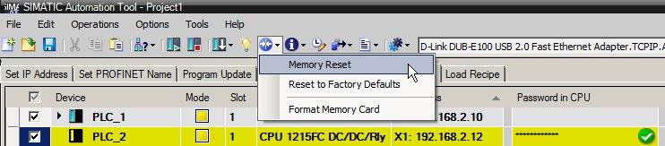 Tool operations 4.15 Reset CPU memory 4.15 Reset CPU memory Reset memory on selected CPUs To reset CPU memory on selected devices, follow these steps: 1.