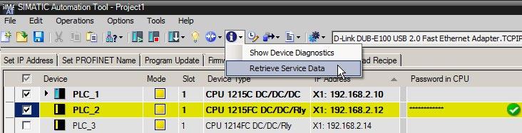 Tool operations 4.18 Retrieve Service Data from CPUs 4.18 Retrieve Service Data from CPUs When a CPU enters a defective state, the CPU saves fault information that you can upload to your PG/PC.