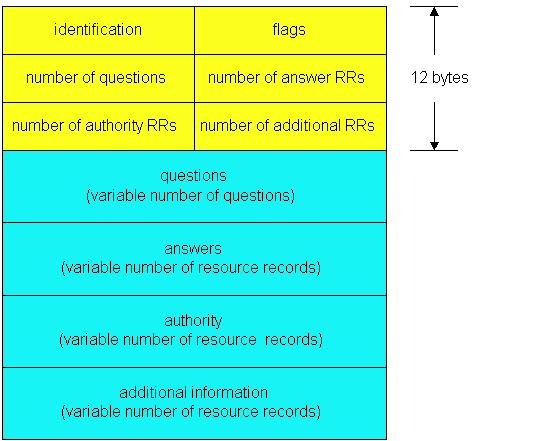DNS Messages Binary Format (not ASCII) o o o o o o o identification: identifies the couple request/response flag: request/response, authoritative/non auth.