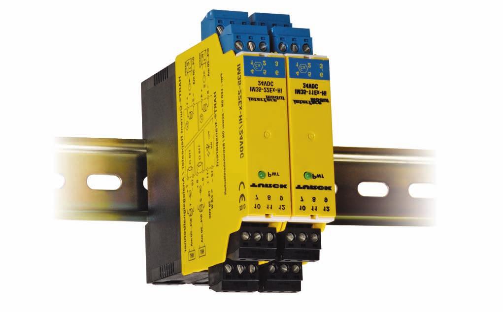 TURCK Interface Technology Analog output isolators are for use with conventional 4/20 ma or HART smart "IS" devices are available in 1 and 2 channel versions.