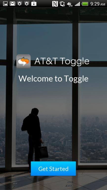 After you open the Toggle download, a welcome message