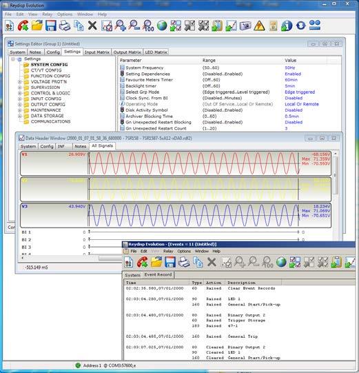Reydisp Evolution Communications Editor To facilitate interfacing to a substation the relay default Protocol configuration may be modified using the communication editor software tool.