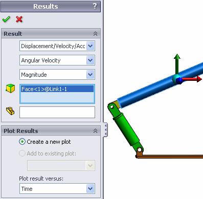 Running the Simulation In the SolidWorksMotionManager click the Calculate icon. Note the motion simulation during the calculation.