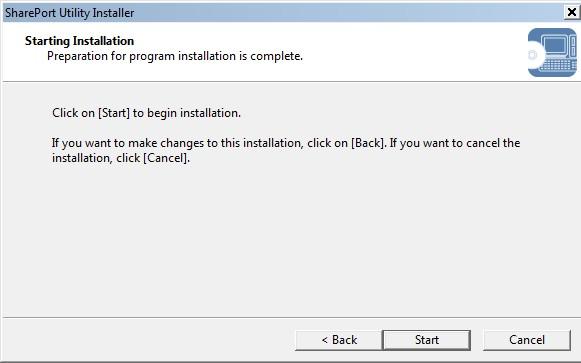 Step 5 Click Start to install the