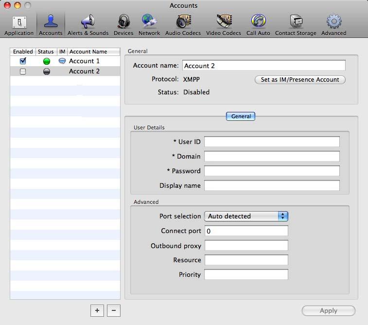 CounterPath Corporation 2.4 Setting up a Contact List Typically, you will want to create contacts in order to easily make phone calls, send IMs and transfer files.