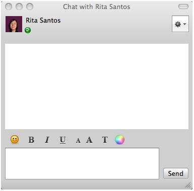 Using Bria 3.0 for Mac Enterprise Deployments 3.10 Instant Messaging Sending an IM 1. There are several ways to select the person to send an IM to.