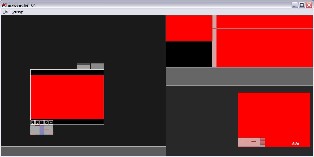 Fig 1: Simple shader creating red pixels Slightly more complicated is the integration of texture data.