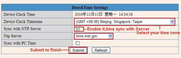 10 Date &Time Settings Set the date and time for your