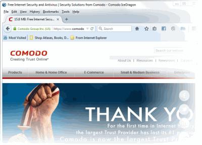 1. Comodo IceDragon Introduction Comodo IceDragon is a fast, secure and versatile Internet Browser based on Mozilla core and infused with Comodo's unparalleled level of security.