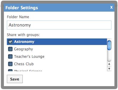 Show items in your library that have either been added via the add button or by being attached to posts in your groups. Use the filters on the left side (Added to Library, Attached to Posts, Direct).