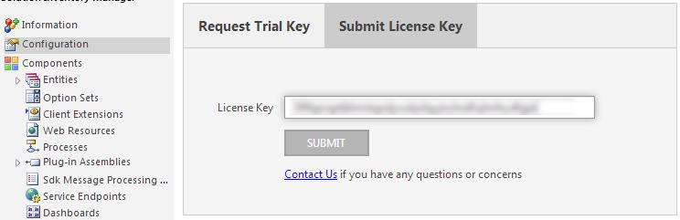 You will receive a mail with the Trial Key on the provided