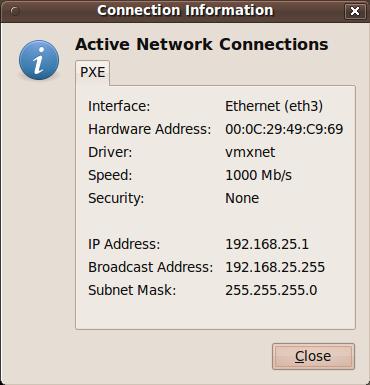 - Set the IP address of your Server to the IP you have set for "next-server" configuration above: 1. Right click your Network Connections at the top right of your screen. 2. Select "Edit Connections.