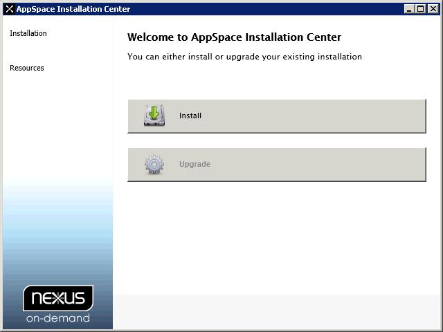 INSTALLING APPSPACE Once the server has been successfully configured you will need to install AppSpace using the