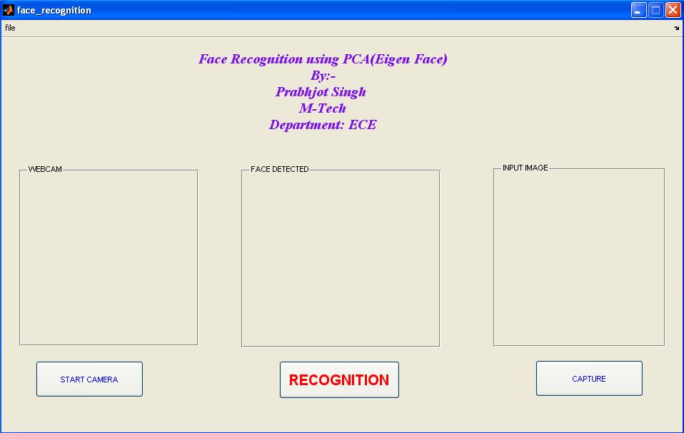 Under software section is completely based on MATLAB. In our case we have used MATLAB for face recognition.