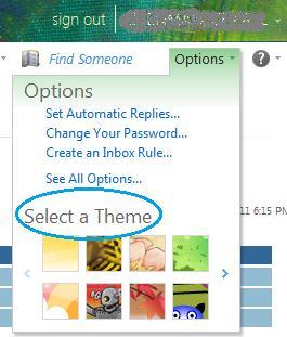 Other Stuff: To the right of the Reminders you find the Find Someone button. This opens the Address Book.