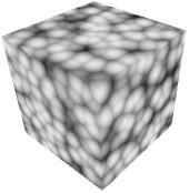 4.2. NOISE GENERATION CHAPTER 4. IMPLEMENTATION in the steps below. 1. Subdivide a cuboid into equally sized cells. 2. For each cell, randomly place a feature point inside it.