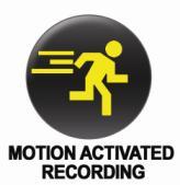 Motion activation allows you to record only when necessary, and makes it easy to find important footage during video