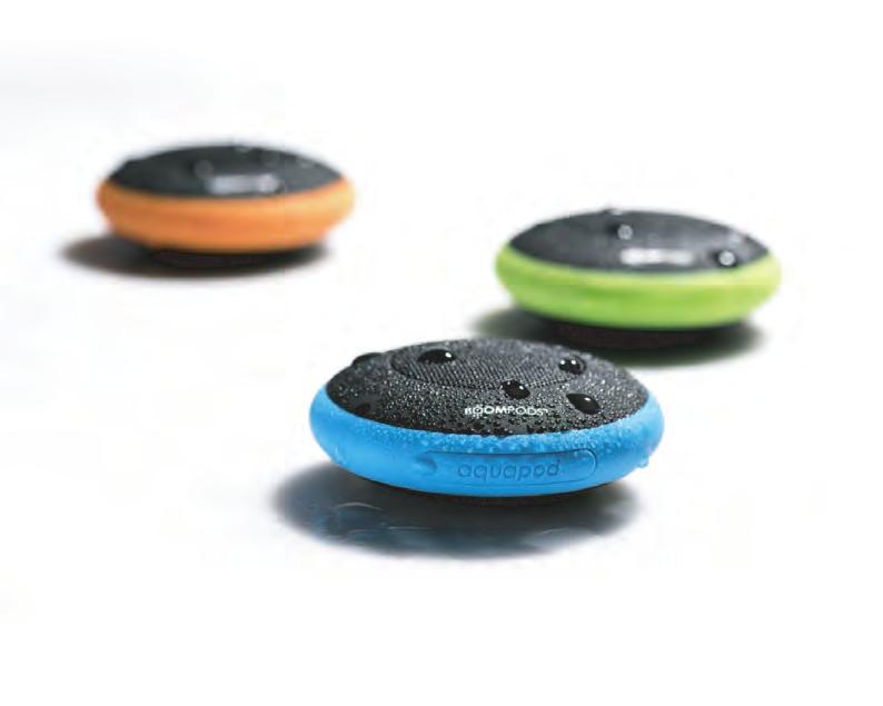 aquapod This amazing go anywhere speaker is compact, tough, & waterproof.