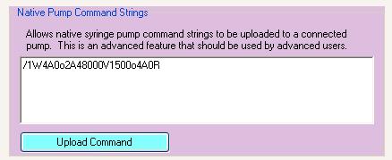 Input / Output Options At the most basic level of operation, the pump communicates using its' native command language.