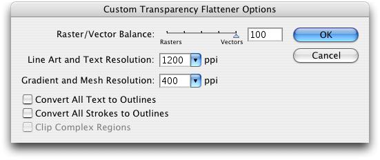 12 Transparency effect EQUIOS / Trueflow DTP Output Guideline The 15th Edition More information about the Transparency Flattener Options I.