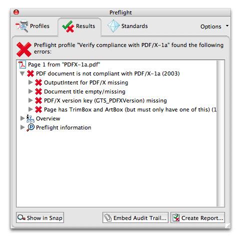 Running PDF/X Verification and confirmation of PDF 75 [OK (acceptable)] [NG (unacceptable)] III.