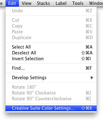 (Mac) /Library/Application Support/Adobe/Color/Settings/Recommended/ (Win) \Program Files\Common files\adobe\color\setting\recommended\ This completes the setting for preset color. II.