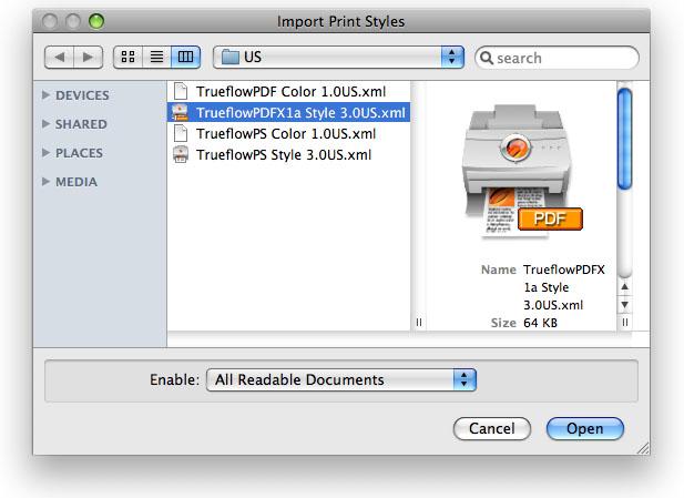 94 Print Style for QuarkXPress 7-9 EQUIOS / Trueflow DTP Output Guideline The 15th Edition 3.