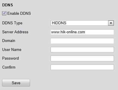 You can register the alias of the device domain name in the HiDDNS server first and then enter the alias to the domain name in the encoder; you can also enter the domain name directly on the encoder
