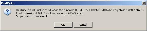 The Effect Editor dialog box opes. 2. Click the Publish all graphics to inews butto.