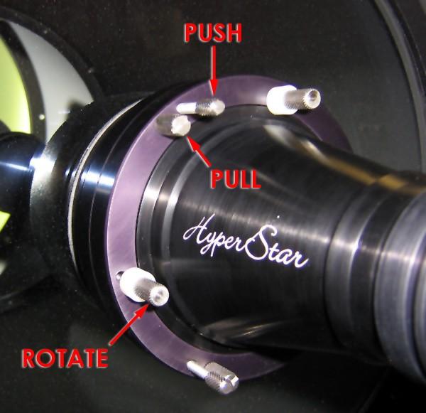 Collimating the HyperStar Lens The HyperStar incorporates a simple collimating system.