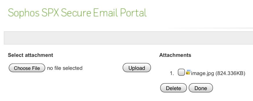 Once you have successfully uploaded the document(s) you would like to email, they will appear next to the Upload