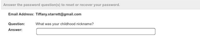 ) OR you can choose to reset your password.