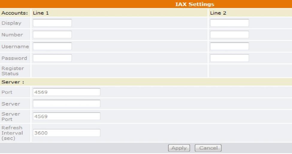 5.18 VoIP IAX Settings IAX- Inter Asterisk exchange protocol is a proprietary protocol of Asterisk by Digium. It is a simple protocol like SIP.