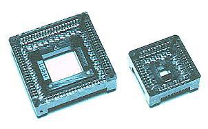 PLCC socket PLCC socket is used to mount CPLD device on the printed board. PLCC is the abbreviation of "Plastic Leaded Chip Carrier".