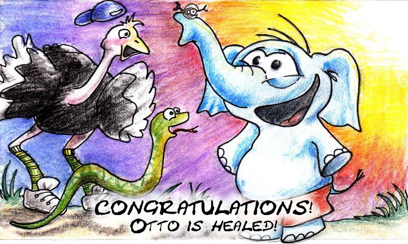 Po úspešnom ukončení poslednej úrovne je Otto vyliečený a hráčovi je zobrazená ukončovacia Cut-scéna so šťastným Ottom a jeho priateľmi (obrázok 81). 7.3.