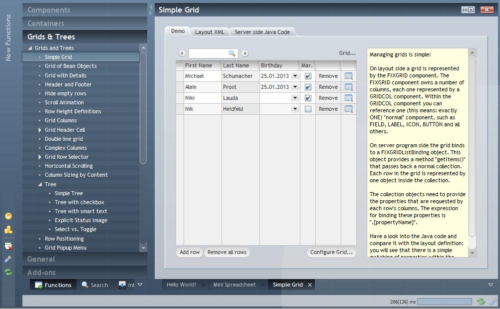 As consequence existing users of CaptainCasa can very fast switch from their current Swing client to the JavaFX client.