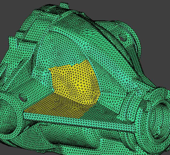 Possible to Control mesh size at fillet No input CAD